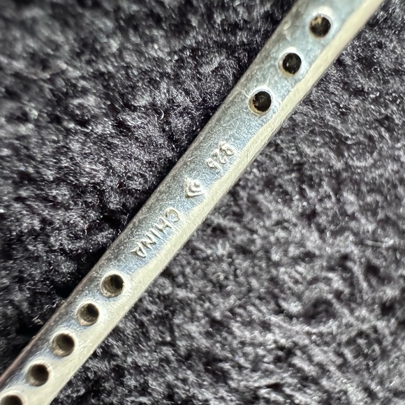 Silpada Black Onyx Bangle Bracelet 925 Silver 12.5g (HE2052830) - Picture 3 of 6